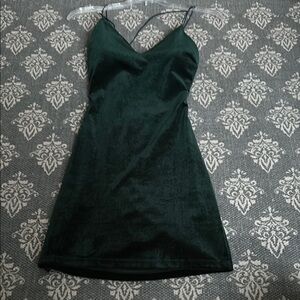 Elegant Dark Green Slip Dress